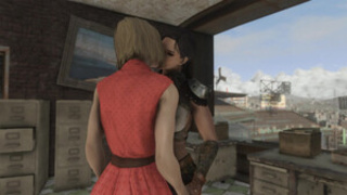 Две девушки из Fallout 4 увлекаются еблей страпоном